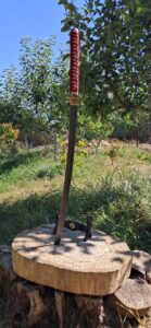 Катана з дамаску червоного кольору - Забраження 10