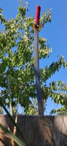 Катана з дамаску червоного кольору - Забраження 8